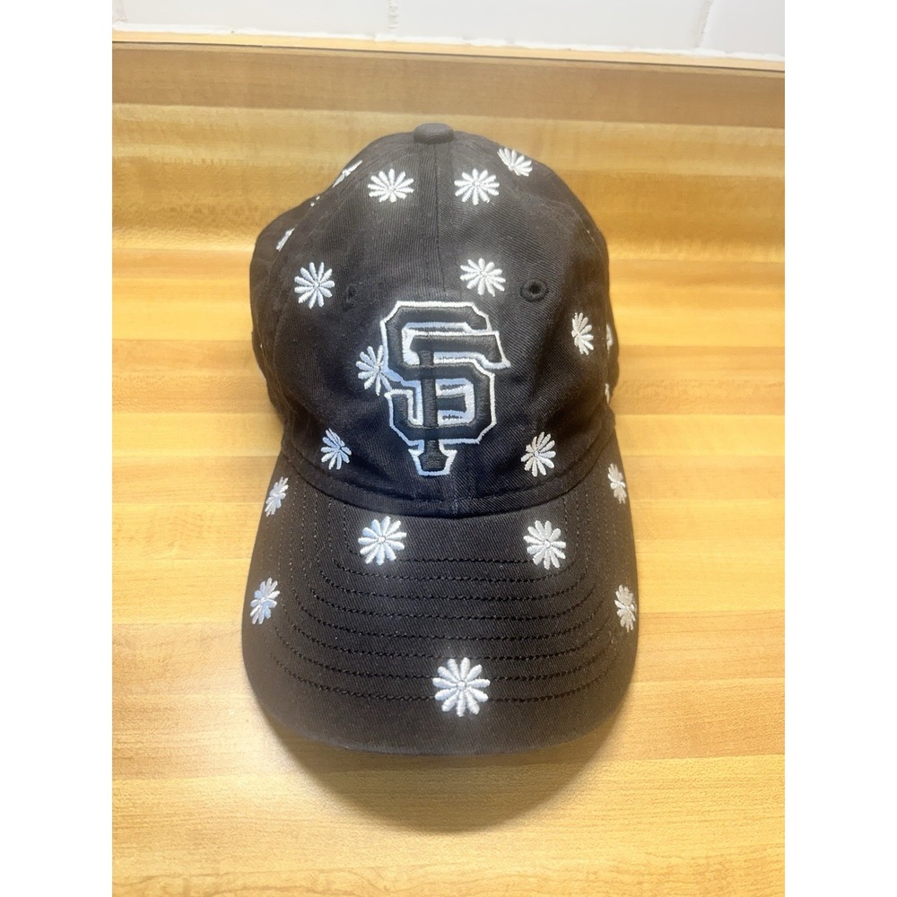 new era 9twenty San Francisco Giants Youth Black Floral  Adjustable Cap